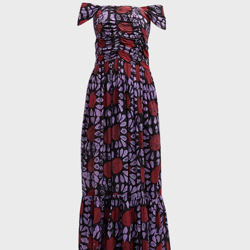 Busayo Olumide Square-Neck Cap-Sleeve Maxi Dress - Picture 2 of 6
